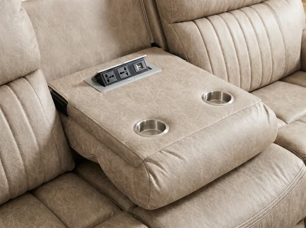 Stanley Premium Fabric Reclining Corner Sofa