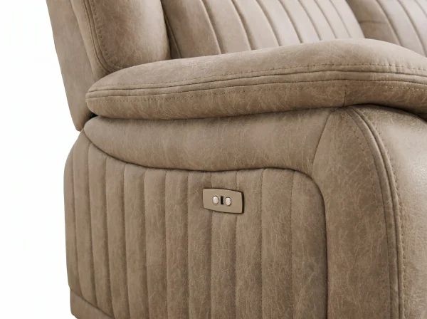 Stanley Premium Fabric Reclining Corner Sofa