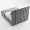 Windsor Premium Grey Velvet Vertically Panelled Bed Frame