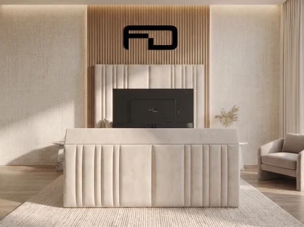 Windsor Premium Smart Upholstered TV Bed Frame (with Easy-Delivery Headboard)