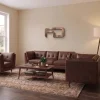 Brooklyn Vintage Brown Faux Leather Sofa Suite