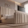 Lincoln Luxury Segmented Fluted TV Lift Bed (2 Piece Headboard)