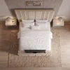 Lincoln Luxury Segmented Fluted TV Lift Bed (2 Piece Headboard)