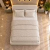 Aria Minimalist Curved Bouclé Ottoman Bed