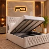 Balmoral Luxury Chesterfield Wingback Ottoman Bed Open Bed Balmoral Luxury Chesterfield Wingback Ottoman Bed