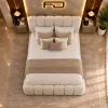 Sorrento Luxury Cream Bouclé Cloud Ottoman Bed